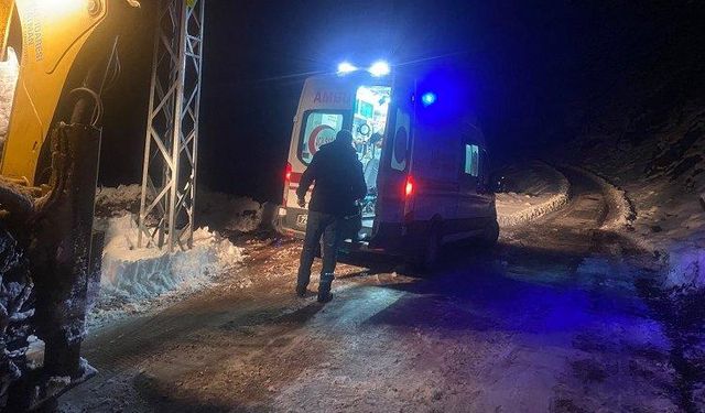 Sason’da hamile kadına 5 saatte ulaşıldı