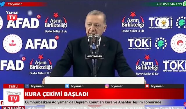 Cumhurbaşkanı Erdoğan Adıyaman’da 