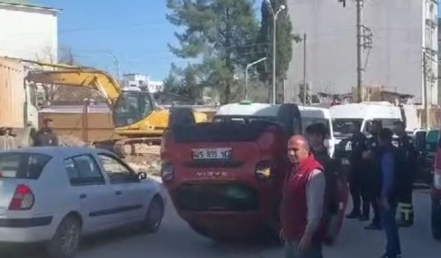 Adıyaman’da Otomobil takla attı: 2 yaralı  - Videolu Haber