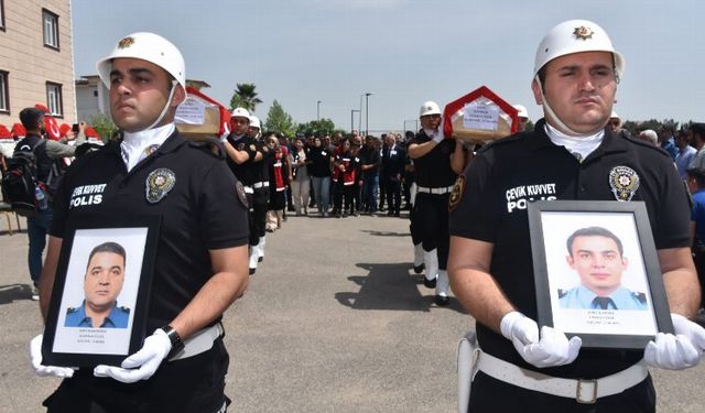 Şehit polisler için tören düzenlendi