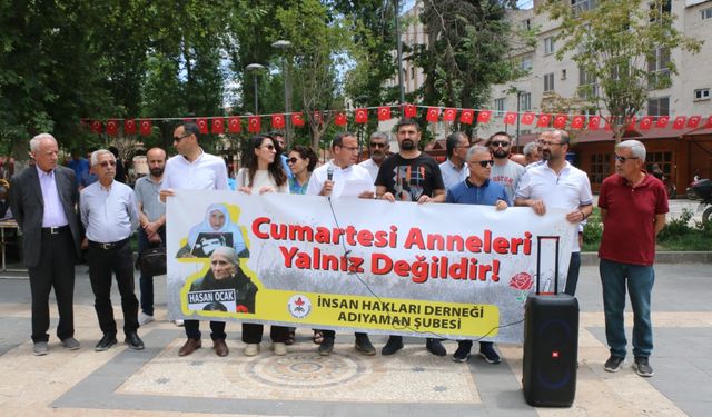 Adıyaman’da Cumartesi Anneleri basın açıklaması   - Videolu Haber