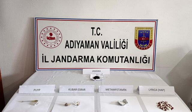 Adıyaman'da uyuşturucu operasyonuna 5 gözaltı 