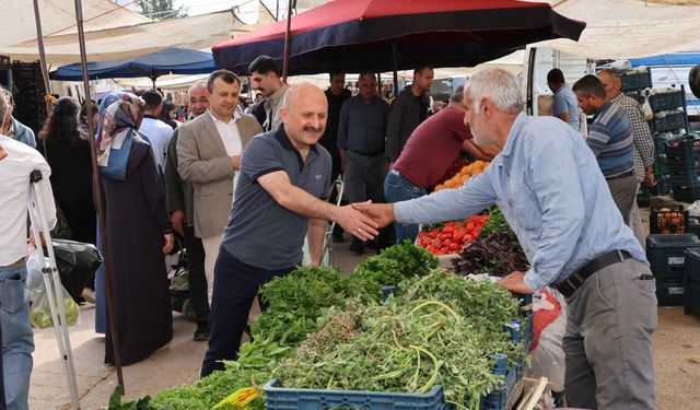 Vali Varol’dan pazar esnafına ziyaret