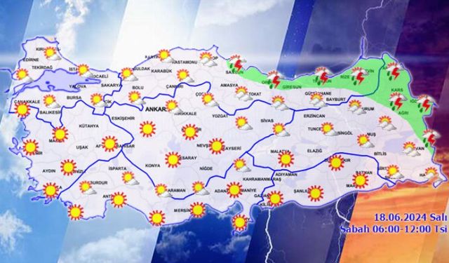 Yurtta bugün hava nasıl olacak? Orta Karadeniz ve Akdeniz'in Toroslar kesimi sağanak yağışlı