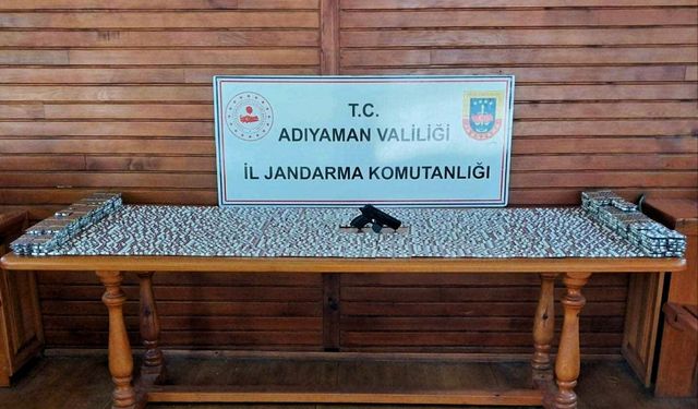 Adıyaman'da uyuşturucu hap ve tabancaya 1 gözaltı