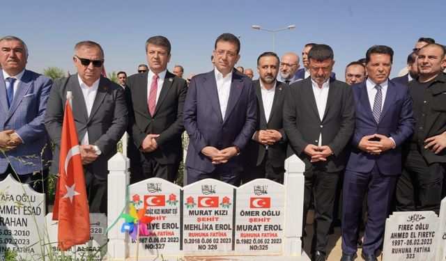 Ekrem İmamoğlu Adıyaman’da… İlk ziyaret Deprem Şehitliğine  - Videolu Haber