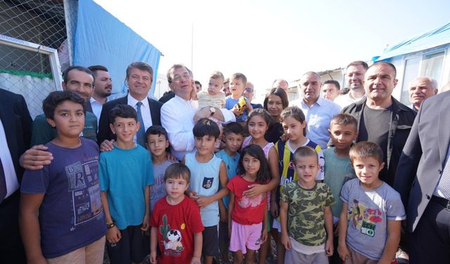 İmamoğlu ve Tutdere konteyner kenti ziyaret etti  - Videolu Haber