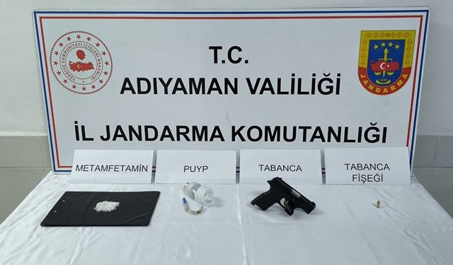 Adıyaman’da Jandarma'dan uyuşturucu ve silah operasyonu: 4 şüpheli gözaltında 