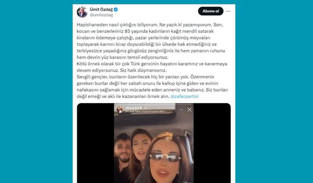 Dilan ve Engin Polat'ın tahliyesine Ümit Özdağ'dan tepki: 'Halk düşmanısınız' 