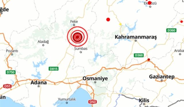 Adana'da 5 büyüklüğünde deprem 