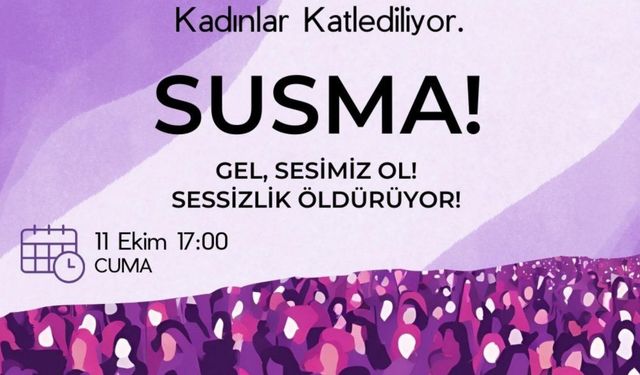 Adıyaman Barosu’ndan kadına şiddet protestosu: 'Susma, Sessizlik Öldürüyor'