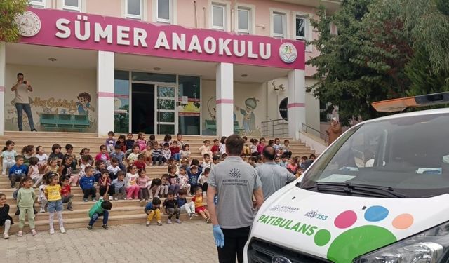 Adıyaman Belediyesi’nden çocuklara hayvan sevgisi aşılayan etkinlikler