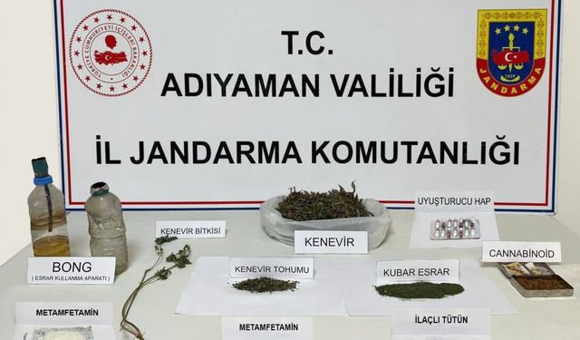 Adıyaman'da 1 ayda uyuşturucuya 69 gözaltı 