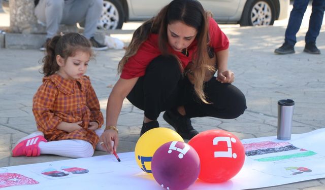 Adıyaman'da 'Filistinli Çocuklar İçin Çiz'  - Videolu Haber