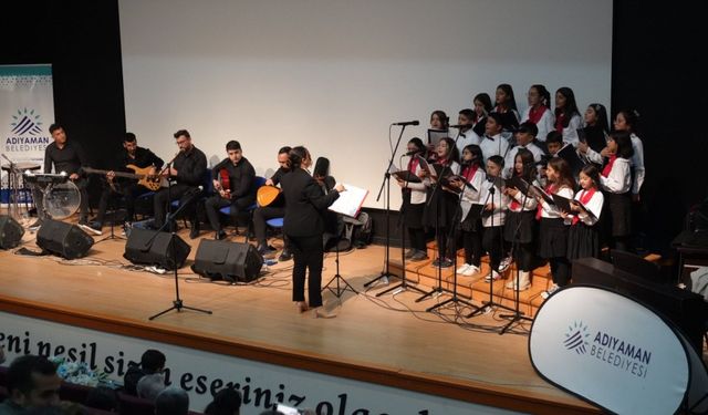 Adıyaman Belediyesi Çocuk Korosu ilk konserini verdi  - Videolu Haber