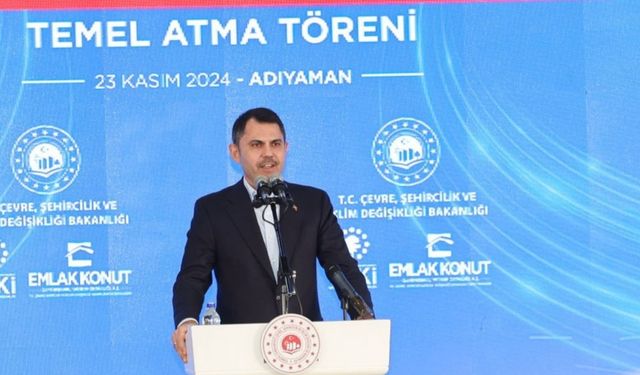 Bakan Murat Kurum Adıyaman’da: 'Çarşı Projesi’nin temeli atıldı, deprem çalışmaları değerlendirildi'