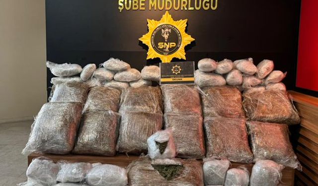 Şanlıurfa’da uyuşturucu operasyonu: 76 kilo ele geçirildi 