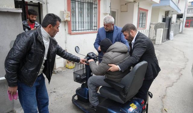 Adıyaman Belediyesi’nden engelli vatandaşa hızlı destek: Akülü sandalye talebi karşılandı