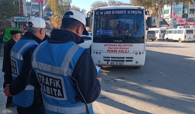 Adıyaman Belediyesi’nden toplu taşıma ve ticari taksilere kapsamlı denetim