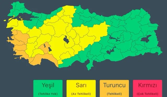 6 ilde 'turuncu uyarı'sı İçişleri'nden geldi