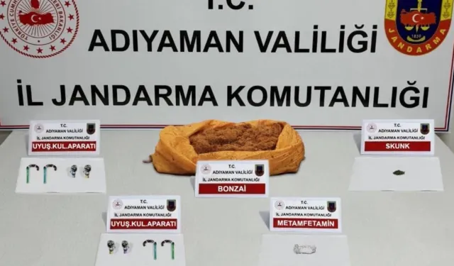 Adıyaman’da uyuşturucu operasyonu: 9 gözaltı