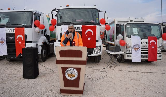 Bakanlık'tan Kahta Belediyesi'ne 3 yeni araç 