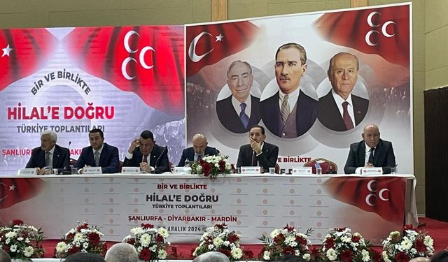 MHP Genel Başkan Yardımcısı Yıldırım Şanlıurfa'da Suriye'ye ilişkin konuştu: 