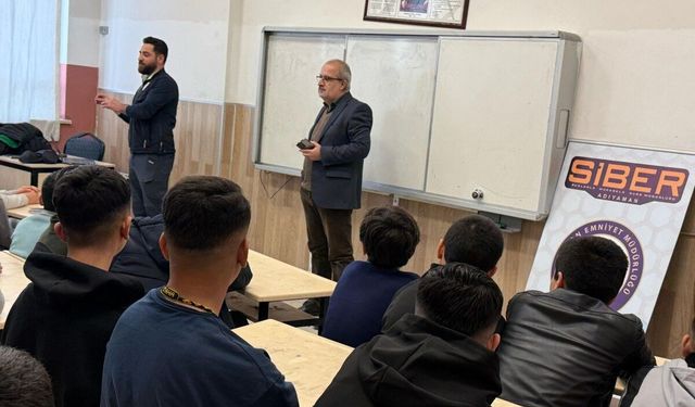 Adıyaman'da Öğrencilere siber suçlar anlatıldı