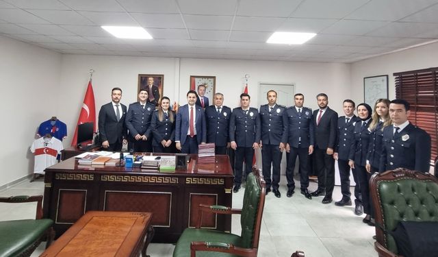 Gölbaşı İlçe Emniyet Müdürü Gönül'den Kaymakam Seyhan'a ziyaret 