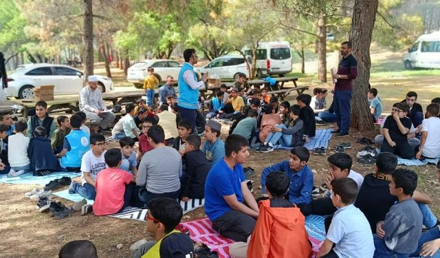 Kahta’da hafız öğrenciler piknikte buluştu: Kur’an kursu öğrencileri etkinliklerle moral depoladı 