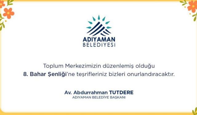 Adıyaman’da ‘Engelsiz Bahar Şenliği’ yarın başlıyor 