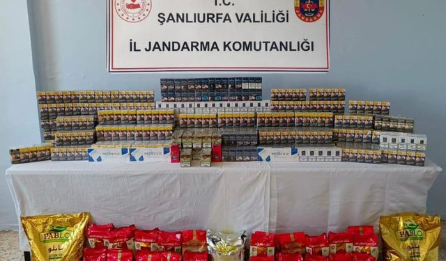 Şanlıurfa’da kaçakçılık operasyonu: Tonlarca kaçak ürün ele geçirildi