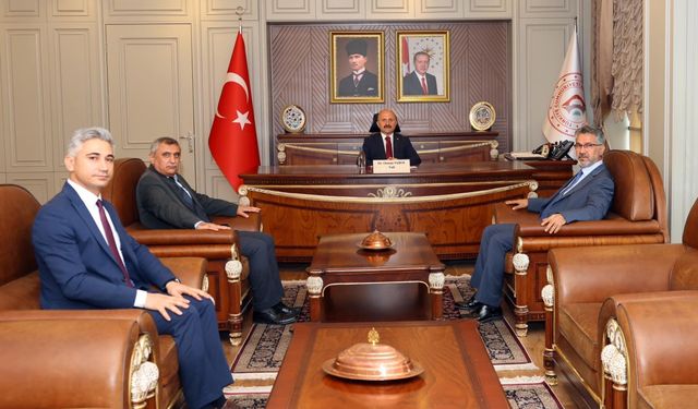 Vali Varol, SGK İl Müdürü Fuat Tekin’i kabul etti