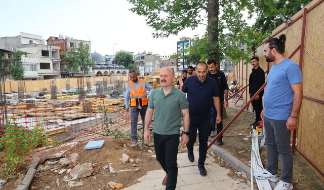 Adıyaman’da depreme dirençli yeni çarşı projesi hızla yükseliyor 
