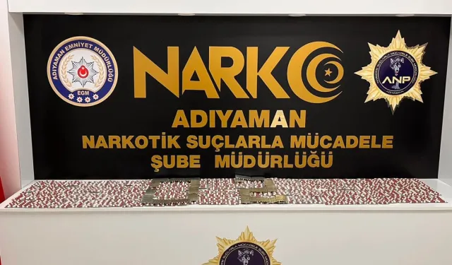 Adıyaman’da 3.332 sentetik hapla yakalanan şahıs tutuklandı