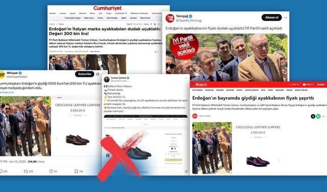 Cumhurbaşkanı Erdoğan’ın ayakkabısıyla ilgili ‘5 Bin 500 Avro’ iddialarına yalanlama 