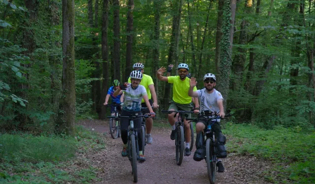 Kocaeli'de dağ bisikleti tutkunları Ormanya’da buluştu