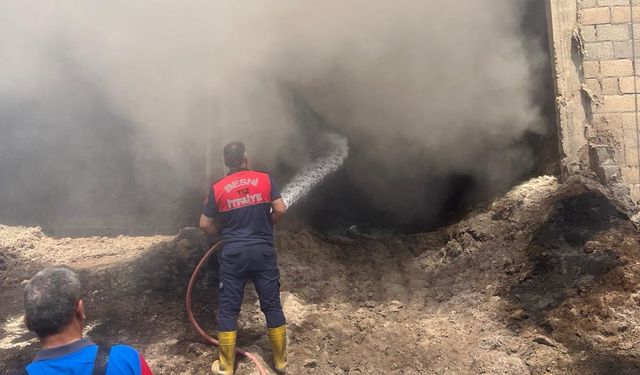 Çırçır fabrikasında korkutan yangın 
