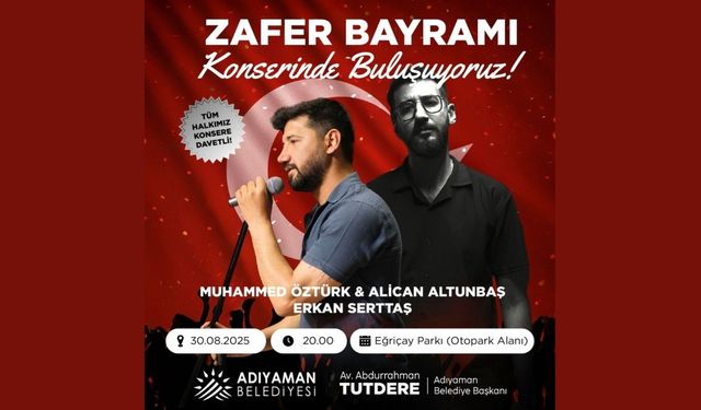Adıyaman Belediyesi’nden Zafer Bayramı Konseri 