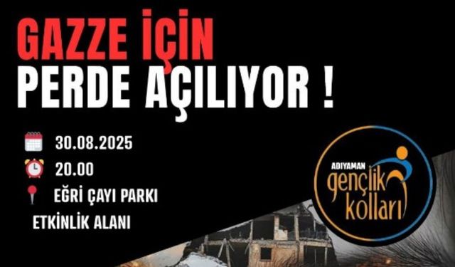 Adıyaman’da Gazze Belgeseli Gösterilecek 