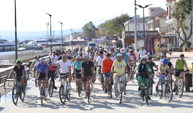 Bursa'da bisiklet tutkunları Mudanya'da buluştu