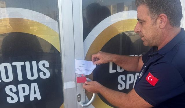 Kahta’da ruhsatsız güzellik merkezi ve masaj salonu mühürlendi 