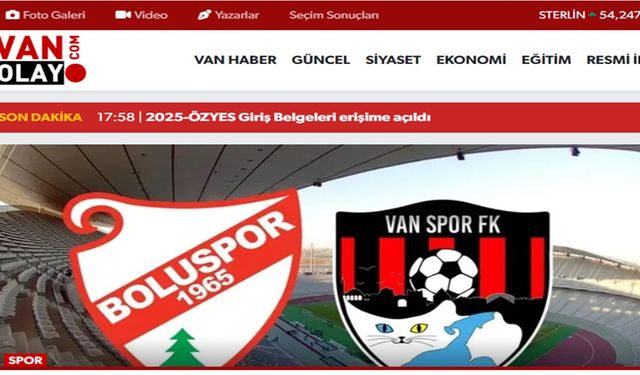 Van'ın Yerel Haber Sitesi Van Olay