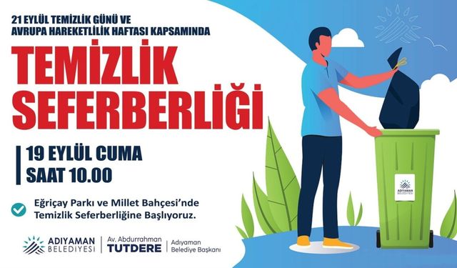 Adıyaman Belediyesi’nden vatandaşa ‘temizlik seferberliği’ çağrısı 
