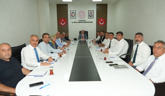 Adıyaman İl Eğitim Müdürlüğü Koordinasyon Toplantısı gerçekleştirildi 