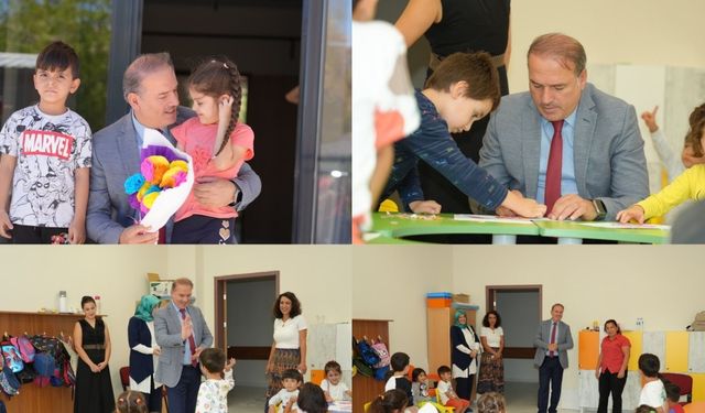 İl Milli Eğitim Müdürü Ali Tosun anaokulu öğrencilerini ziyaret etti  