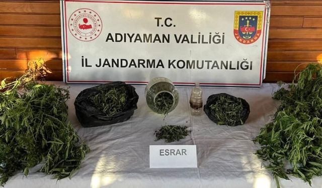Adıyaman'da uyuşturucu ticareti yapan 3 şüpheli yakalandı