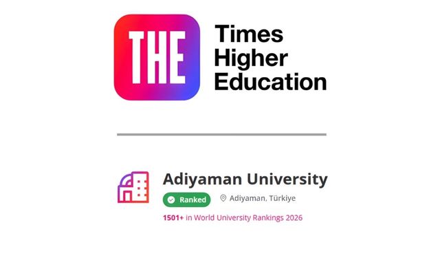 ADYÜ, Times Higher Education (THE) 2026 Dünya Üniversiteler Sıralamasında ilk kez yer aldı