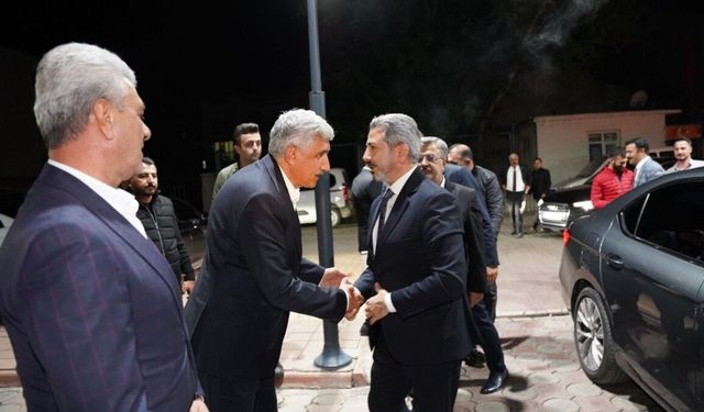 Bakan Yardımcısı Ahmet Aydın'dan Kahta Belediye Başkanı Hallaç'a ziyaret