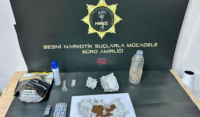 Besni'de uyuşturucu operasyonu: 1 tutuklama